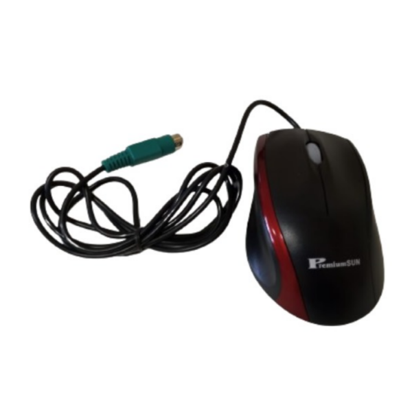 bitmap2 PremiumSun™ Black and Red PS/2 Optical Mouse