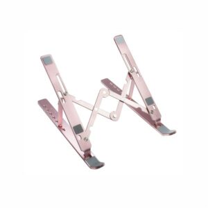 TOP101 classy looking aluminum laptop and tablet stand-ROSE PINK