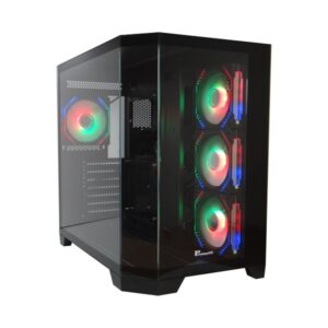 PremiumSUN C918BS Gaming Case with 4 ARGB LED Fans
