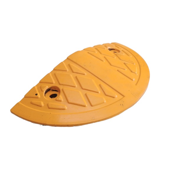 PremiumSun Speed Hump End Cap without Cat Eyes (37X18X5CM) Yellow