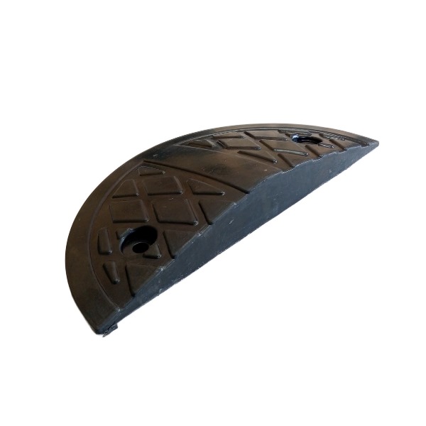 PremiumSun Speed Hump End Cap without Cat Eyes (37X18X5CM) Black