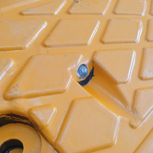 PremiumSun Speed Hump Middle - Road Safety Equipment (49X34X49CM ) Yellow