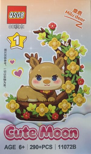 Cute Moon Micro Diamond Animal Figurine: MILU DEER
