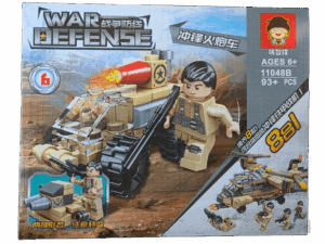2 #6 War Defense Charge Iron Armor Fighter Building Set