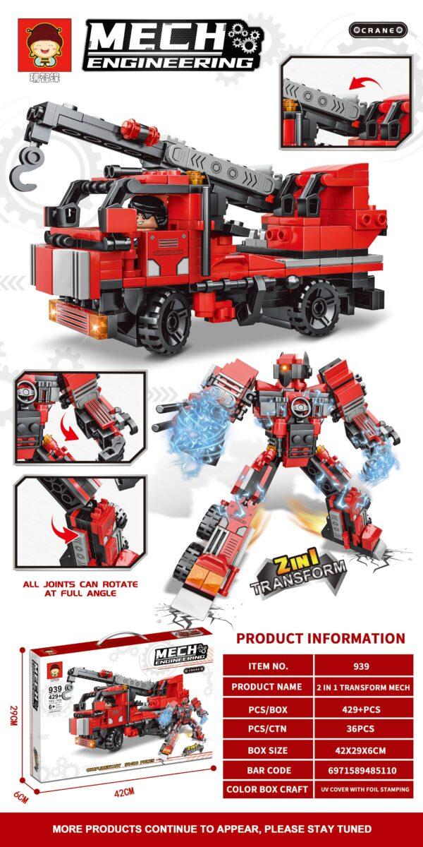 4 Mech Engineering 2in1 Transformer CRANE (429 pcs)